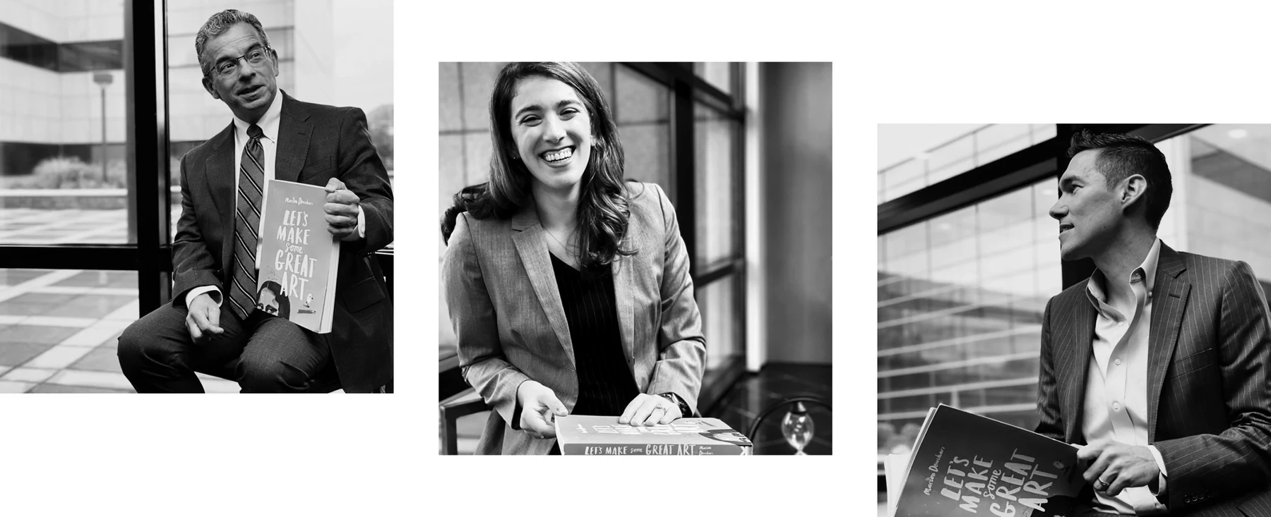 Black-and-white portrait photography