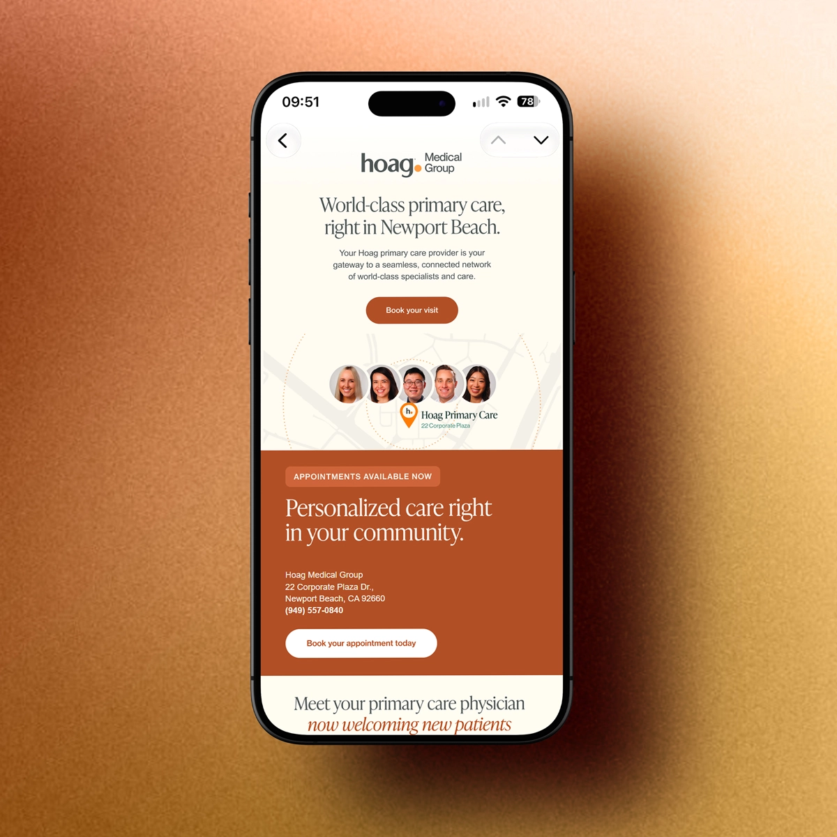 Hoag Medical Group Email Campaign