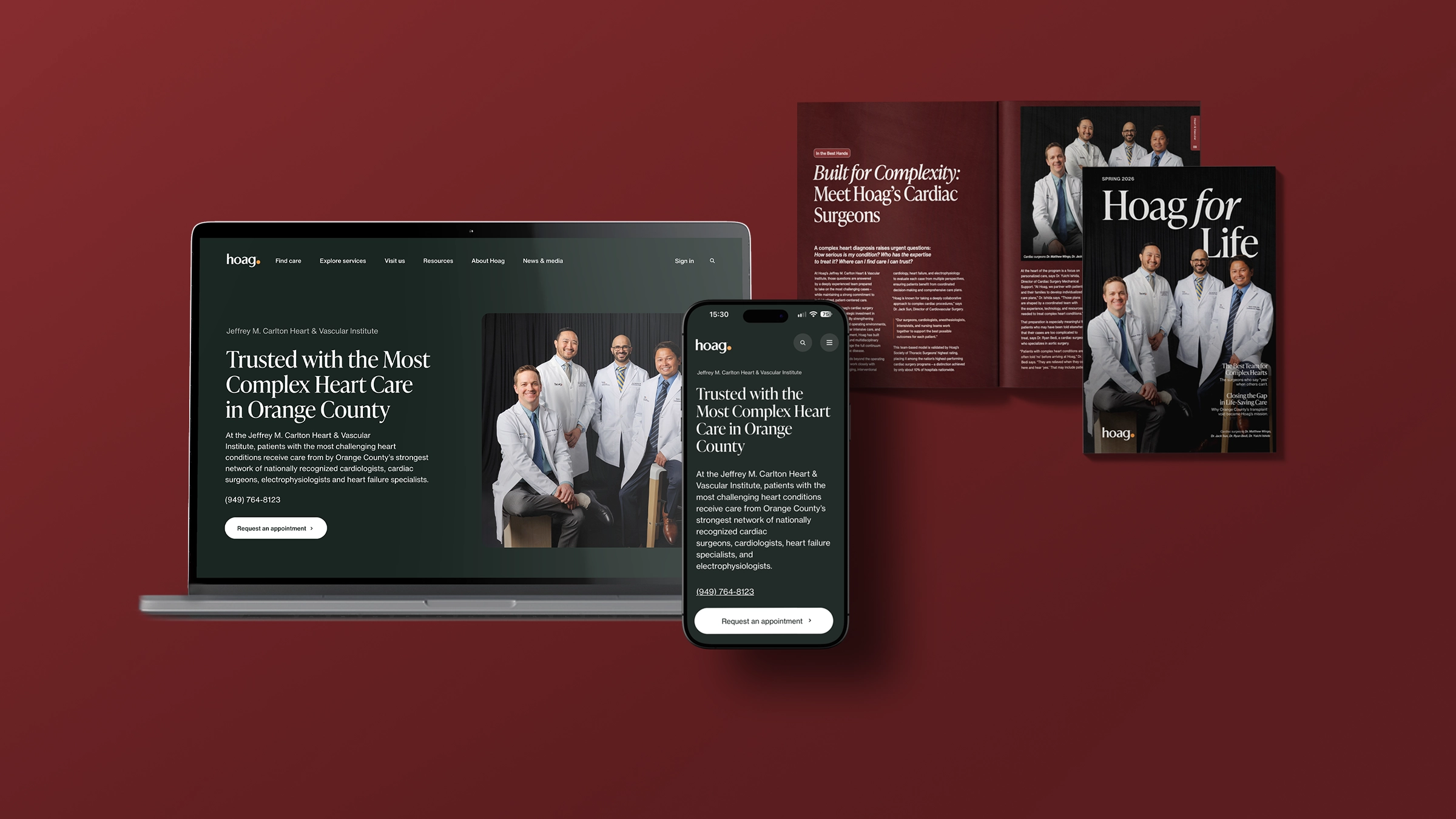 Hoag brand experience across place, communication, and care