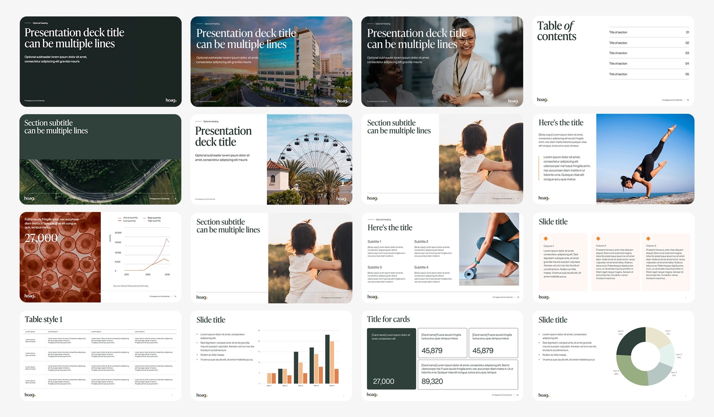 Hoag presentation template