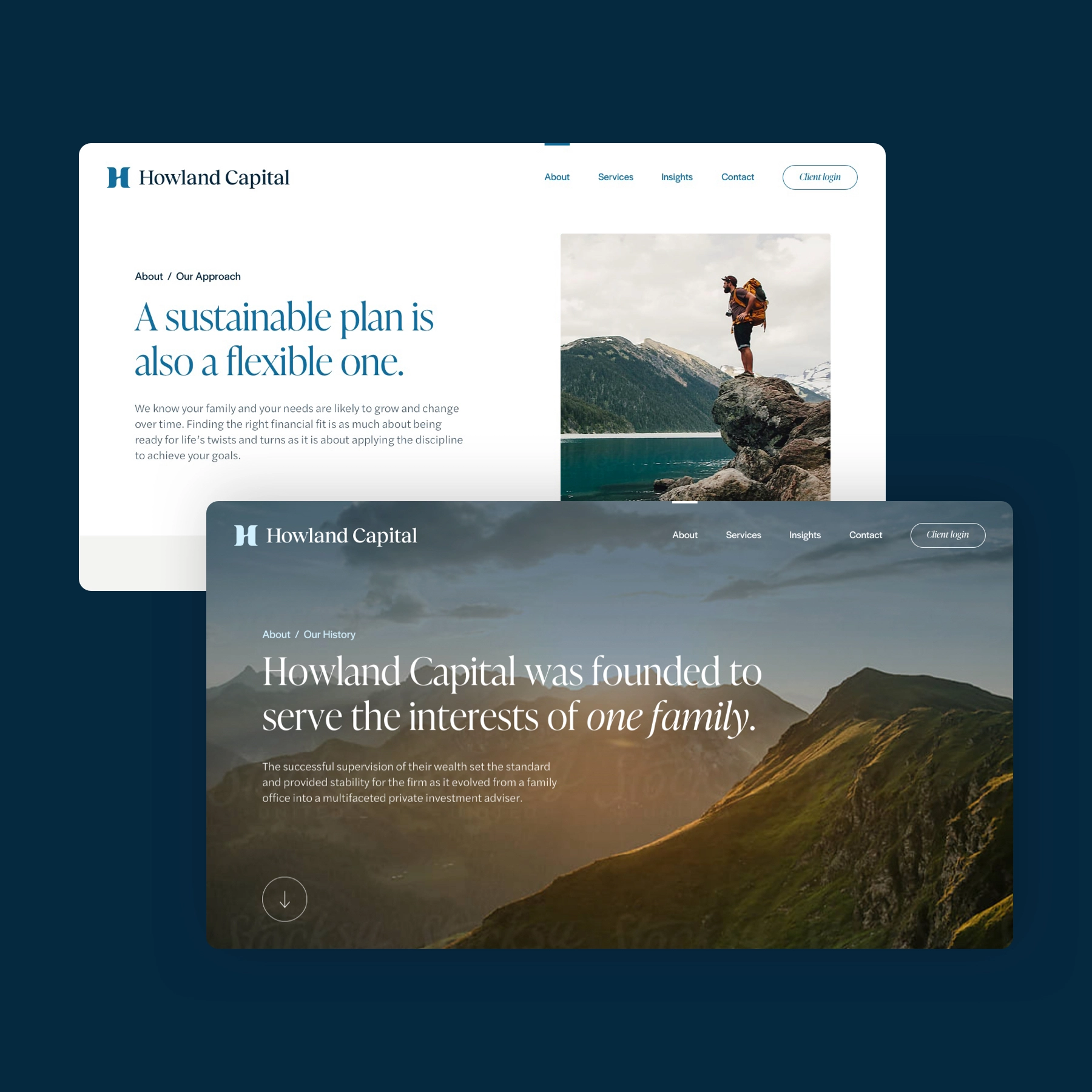 Client website