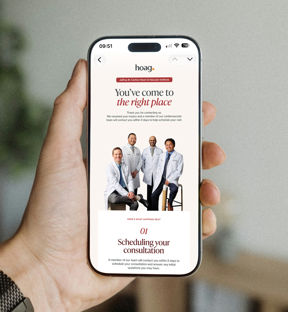 Hoag Email Series Design