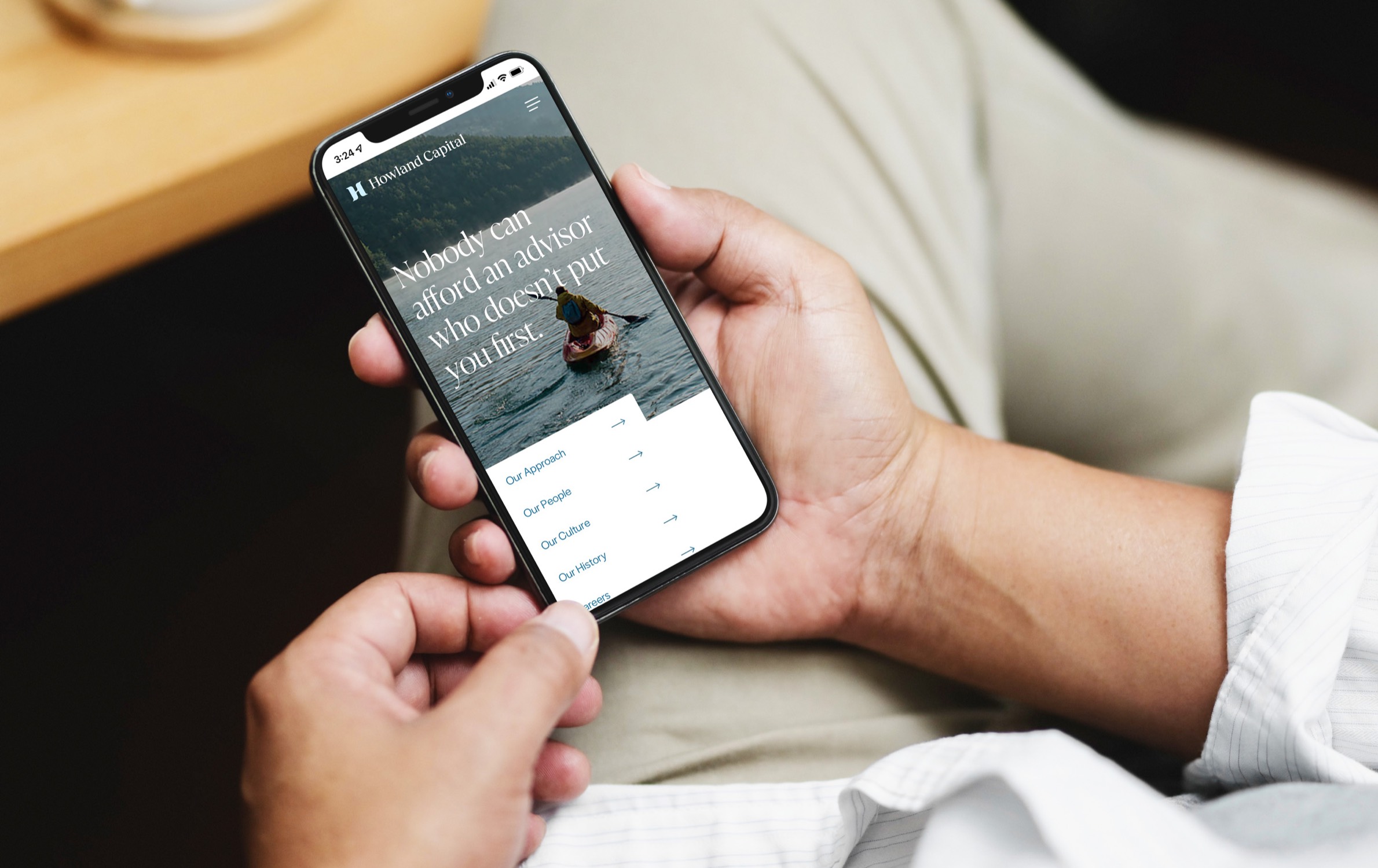 Howland Capital mobile website